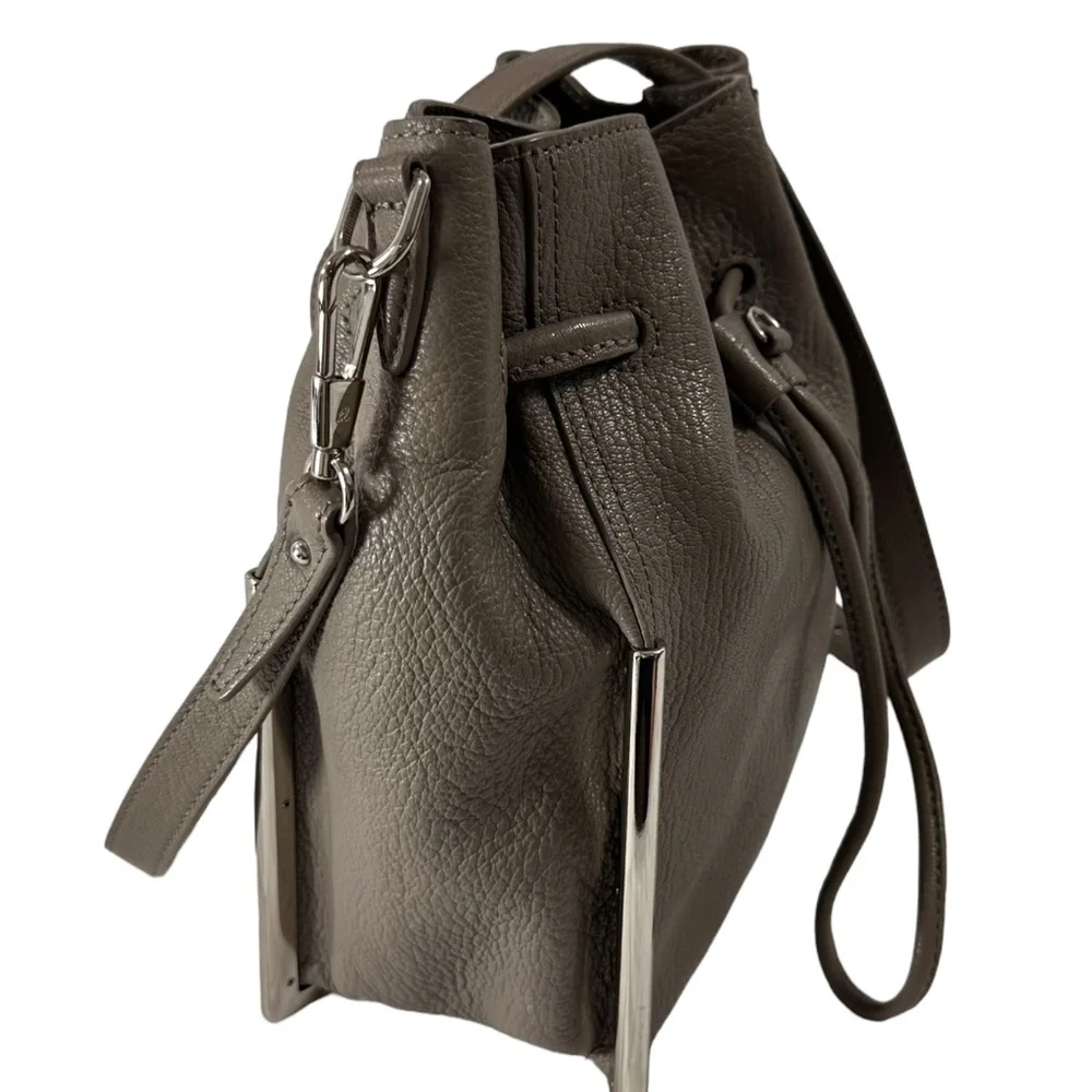 Genuine 3.1 PHILLIP LIM Scout small drawstring crossbody bag grey - Picture 6 of 11